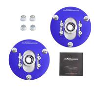 maXpeedingrods 2x Placa de Inclinación de Amortiguador para E46 3 Series 1998-2005, Placa de Camber para Suspensión, Material de Aleación 6061 y Ajuste Preciso por Bola de Almohada Azul