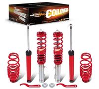 maXpeedingrods 4x Coilover Ajustable, Amortiguador para VW Golf Mk4 para Seat Leon, Suspensión Roscada Regulable en Altura