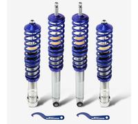 maXpeedingrods 4X Coilover, Amortiguador para VW Golf MK2 MK3 para VW Vento Jetta Mk2 Altura Regulable, 2 Delanteros y 2 Traseros Resorte Helicoidal, Aleación de Aluminio 6061