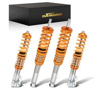 maXpeedingrods 4x Coilover, Amortiguador para VW Golf MK2 MK3 Vento Corrado Jetta Mk2 Altura Regulable 2 Delanteros y 2 Traseros Resorte Helicoidal, Aleación de Aluminio 6061