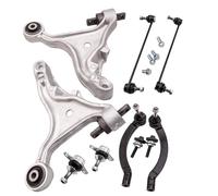 maXpeedingrods Brazo de suspensión delantera para Volvo V70 II (285) Sw 8 piezas eje delantero articulación de soporte para Volvo S60 1 00-10 V70 2 00-07