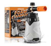 maXpeedingrods Cañón de espuma en aerosol para lavado de coche de 1,3 L con conector rápido de 1/4 pulgadas para manguera de lavado a presión, boca ancha, conector rápido, cañón de espuma con cañón de
