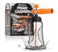 maXpeedingrods Cañón de espuma en aerosol para lavado de coche de 1 litro con conector rápido de 1/4 pulgadas para manguera a presión de manguera de boca ancha, conector rápido, cañón de espuma con