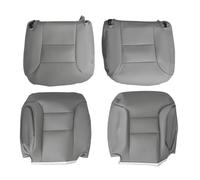 maXpeedingrods Funda de asiento para Chevrolet Suburban Tahoe Silverado GMC Sierra Yukon 1995-1999 Delantero Conductor Copiloto Gris Cuero Reemplazo Directo