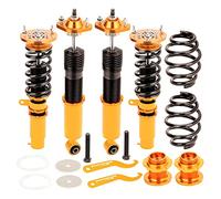 maXpeedingrods Juego de Amortiguadores de Choque Ajustables 2 Piezas Delanteras y 2 Traseras Suspensión de Neumáticos Coches Kit Coilover para E46 3 Series 320i 323i 325 [EU STOCK]