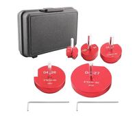 maXpeedingrods Kit de 5 escariadores de tubos de PVC con cabeza de aluminio de 2,54 cm, 3,81 cm, 5,08 cm, 7,62 cm, 10,16 cm, juego de herramientas salvaguarda de conexiones de PVC, compatible con