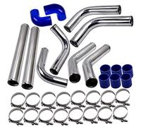 maXpeedingrods Kit de tubería turbo universal para intercooler de aluminio de 2,5" 8, kit de tubería de turbocompresor para todos los proyectos Turbo DIY