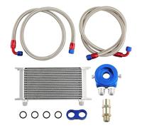 maXpeedingrods Kit enfriador de aceite de motor universal de 19 filas 10AN AN10 Oil Cooler Kit