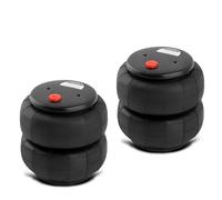 maXpeedingrods Par de muelles de aire de 2600 LBS con puerto único de 1/2" NPT para suspensión resistente