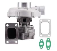maXpeedingrods Turbocompresor universal T3 T4 T04E .63 A/R .50 A/R 1.5-2.5L 400PS universal 4/6 cilindros refrigerado por aceite Journal Bearing