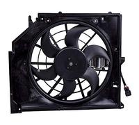 maXpeedingrods Ventilador de radiador, ventilador eléctrico, ventilador de refrigeración del motor para BMW 3 E46 1998-2007 320i, 323Ci, 323i, 325Ci, 325i, motor de gasolina con cubierta