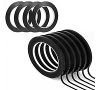 MAXPERKX 10 rollos de cinta adhesiva para pizarra blanca, 3 mm x 13 m, cinta adhesiva para pizarra, cinta fina, no magnética, para escuela, oficina, marcador de arte, hogar, 10 rollos