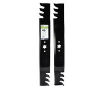 Maxpower 561544XB Commercial Mulching - Juego de 2 Cuchillas para MTD de 46 Pulgadas, Cub Cadet, Troy-Bilt, 742-04290-X, 942-04290-X, 942-04361, Negro