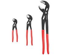 MAXPOWER Juego de 3 Alicates Extensibles, Juego de Picos de Loro Ajustable Lengüeta y Ranura Alicate Para Bomba de Agua Industriales de Apertura Múltiple (175mm/240mm/415mm)