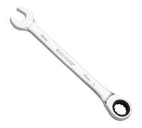 MaxPower Llave Combinada de Carraca de 19 mm, llave de Engranaje Industrial con Carraca de 72 Dientes y Diseño de 12 Puntas, Fabricada con Acero al Cromo Vanadio Forjado y Tratado Térmicamente