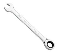 MaxPower Llave Combinada de Carraca de 24 mm, llave de Engranaje Industrial con Carraca de 72 Dientes y Diseño de 12 Puntas, Fabricada con Acero al Cromo Vanadio Forjado y Tratado Térmicamente