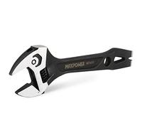 MaxPower Llave Inglesa, 300mm Llave Ajustable Multifunción Cr-V con Función de Martillo, Función de Barra de Demolición