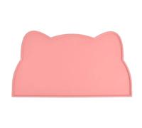 MAXQUU 1 juego de mesa rosa para mascotas, alfombrilla de silicona para comedero de gatos, alfombrilla para comedero de perros, base de alimentación para perros