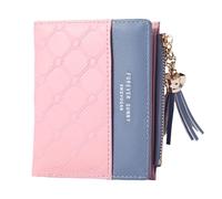 MAXQUU 1 monedero para monedas con múltiples compartimentos para tarjetas y compartimentos, mini cartera, cartera para mujer, monedero corto, gran capacidad, soporte para tarjetas Snap (rosa), Rosa.,