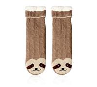 MAXQUU 1 par de calcetines de felpa suave, accesorios cálidos de invierno, calcetines de rizo antideslizantes, calcetines de piso de dibujos animados, calcetines gruesos para el hogar, pantuflas,