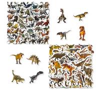 MAXQUU 100 Hojas de Pegatinas de Dinosaurio - Vinilo para Niños, Regalos de Cumpleaños, Jurásico - Impermeables para Computadoras, Monopatines