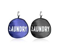 MAXQUU 2 Bolsas Plegables para Ropa Sucia, Bolsa de Almacenamiento de Viaje, Gran Capacidad, Bolsa de Lavandería de Viaje, Bolsa para Ropa y Juguetes (Gris, Azul)