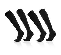 MAXQUU 2 pares de calcetines de fútbol, calcetines acolchados antideslizantes antideslizantes por la rodilla, calcetines deportivos que absorben la humedad, calcetines deportivos para niños (negro),