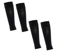 MAXQUU 2 Pares de Calcetines de Fútbol Negros de 40 cm para Hombre, Equipo y Pierna - Talla 40-50
