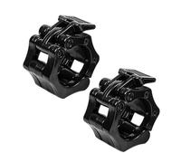 MAXQUU 2 piezas de mancuernas de 30 mm, hebilla de liberación rápida, clip para mancuernas, hebilla para mancuernas largas para entrenamiento de fitness, accesorios de fijación (negro)