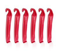 MAXQUU 6 Piezas Palancas De Neumáticos De Plástico, Palancas De Neumáticos De Bicicleta, Herramientas para Cambiar Neumáticos De Bicicleta para Neumáticos De Bicicleta De Montaña(Rojo)