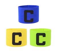 MAXQUU Brazaletes deportivos de capitán de 3 piezas, brazaletes deportivos ajustables, brazaletes de capitán unisex, brazaletes deportivos flexibles, adecuados para rugby, fútbol, hockey