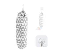 MAXQUU El organizador de cocina viene con 1 gancho para guardar bolsas de plástico, organizador de pared, bolsa de transporte portátil y bolsa de almacenamiento para el hogar, gris, 55 x 23 cm, gris