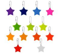 MAXQUU Juego de 13 colgantes de estrellas reflectantes para niños, juego de llaveros para niños, colgante reflectante, colgante luminoso para bolsa de escuela, 13 unidades