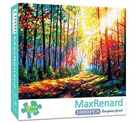 MaxRenard Rompecabezas de 1000 piezas de paisaje hermoso bosque