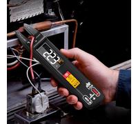 MAXRIENY Alicates Amperométricos AC DC Horquilla Abierta Multímetro Digital Automático Recargable con Pluma Probador de Voltaje Eléctrico Mini Probador de Corriente Tensión Resistencia Continuidad