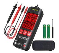MAXRIENY Multímetro Digital Probador Electricial Bolsillo Inteligente Voltímetro Resistencia Frecuencia Continuidad V-Alert Comprobador de tensión con caja protectora