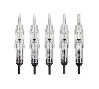 MAXS Agujas Desechables para Tatuaje de Cejas 1R 3R 5R 5F 7F Agujas de Cartucho de Maquillaje Permanente esterilizadas,10pcs,7F 0.3MM