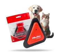 Maxshine Mini herramienta de eliminación de pelo de mascotas, dientes de 3 lados para el interior del coche y alfombras, perros, gatos y más, cepillo de depilación fácil de limpiar, accesorios y