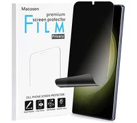 Maxsoco - Protector de pantalla para Samsung Galaxy S9 Plus, 2 vías, antiespía, cobertura completa, adhesivo mejorado, sensible al tacto, ajuste curvo 3D, película suave (no vidrio templado)