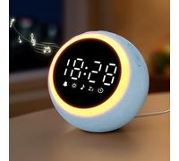 Maxstar Despertador Digital Inteligente con 25 Sonidos Relajantes, Luz Nocturna, Snooze, Temporizador, Volumen y Brillo Ajustable - Reloj para Niños y Adultos (Máquina Ruido Blanco para Dormir)