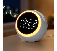 Maxstar Despertador Digital Inteligente con 25 Sonidos Relajantes, Luz Nocturna, Snooze, Temporizador, Volumen y Brillo Ajustable - Reloj para Niños y Adultos (Máquina Ruido Blanco para Dormir)