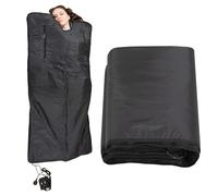 MAXSTRENGTH Manta de sauna infrarroja - Sauna portátil para el hogar para relajación de cuerpo completo, desintoxicación y pérdida de peso | Calor ajustable, Bluetooth, diseño plegable (negro, cuerpo