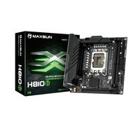 MAXSUN MS-Challenger H810ITX Mini-ITX - Placa base con Wi-Fi 6 | DDR5 8000MHz+ (OC), PCIe 5.0, Triple M.2, Wi-Fi 6E, compatible con Intel LGA 1851, compatible con procesadores Intel Core