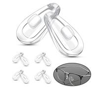 maxtachi Almohadillas para la nariz, 10 pares de gafas de silicona, almohadillas para la nariz, ligeras y sin presión, para gafas, gafas de lectura, gafas de sol, transparentes