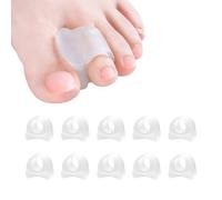 maxtachi Separador de Dedos de Silicona,10 Piezas Separador de Dedos de Suave e Inodoro,A Prueba de Golpes y Reductor de Presión,Para Aliviar Síntomas de Superposición de Dedos-Transparente