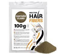 Maxter BOLSA RECARGA FIBRAS CAPILARES Castaño Claro 100g - Microfibras Capilares de Algodón en Polvo 100% Natural para Disimular Calvicie y Alopecia al Instante - Fibra Capilar Hombre y Mujer
