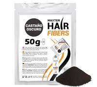 Maxter BOLSA RECARGA FIBRAS CAPILARES Castaño Oscuro 50g - Microfibras Capilares de Algodón en Polvo 100% Natural para Disimular Calvicie y Alopecia al Instante - Fibra Capilar Hombre y Mujer