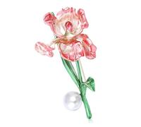 Maxtonser 1 broche de perlas con diseño de lirios, ligero, para goteo, artesanía, versátil, accesorio de moda para fiestas diarias