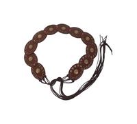 Maxtonser 1 cinturón ajustable con cordones y diseño de disco ovalado para jeans, vestidos, ropa diaria, decoración de cintura