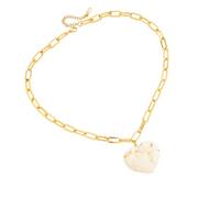 Maxtonser 1 collar con colgante de amor simple, materiales de resina resistentes, accesorio versátil y elegante para atuendos casuales